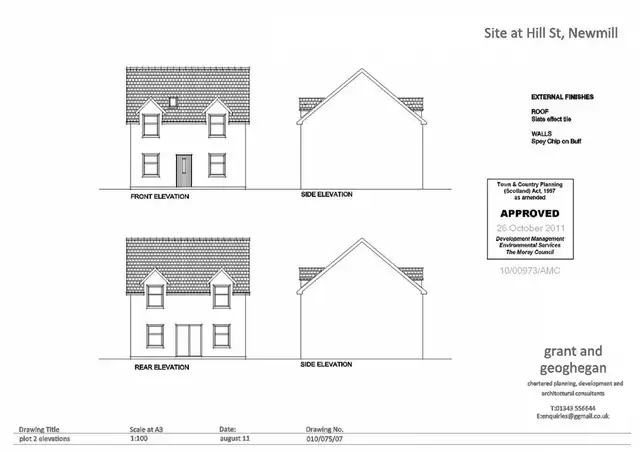 Plot 2, Hill Street, Newmill, Keith, AB55 6TY