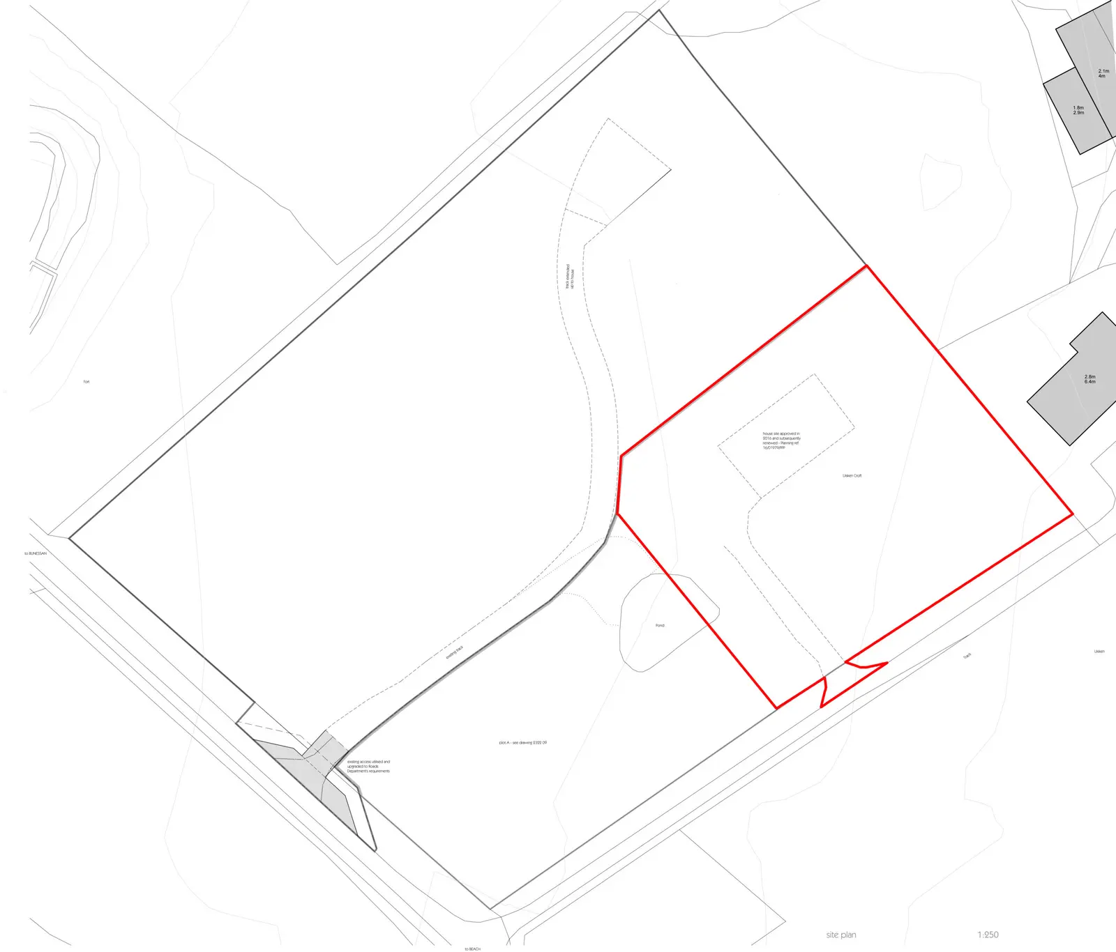 Plot with Planning Permission in Principle, West of Uisken Croft, Uisken, Isle of Mull, PA67 6DS